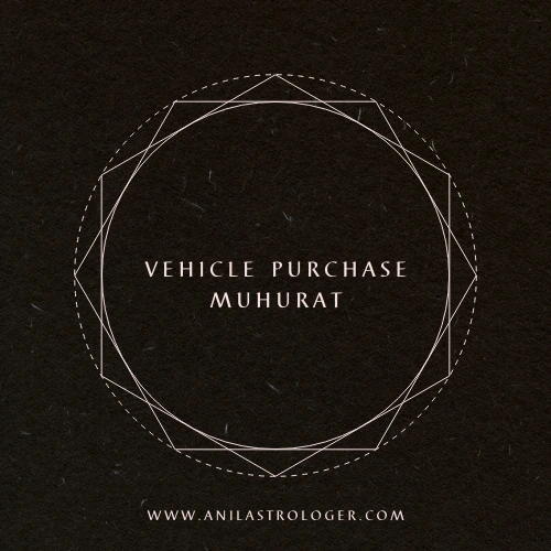 Shubh Muhurat for Vehicle Purchase
